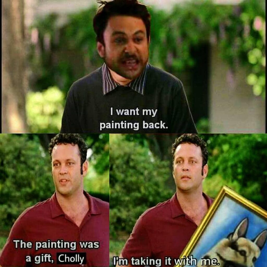 I want my painting back 