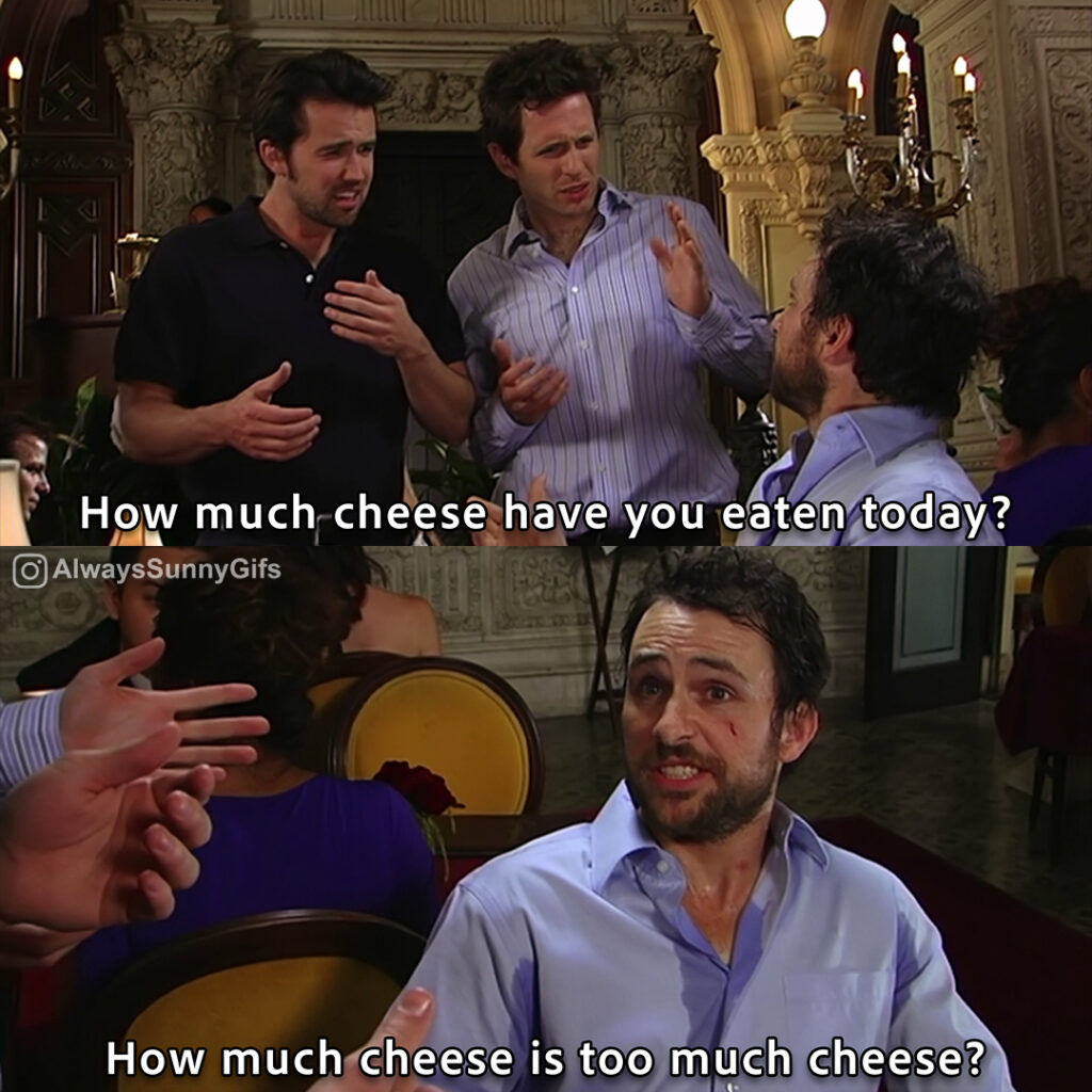 Always Sunny – S05E05 – cheese