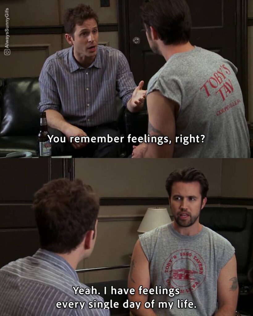 Always Sunny – S06E01 – feelings