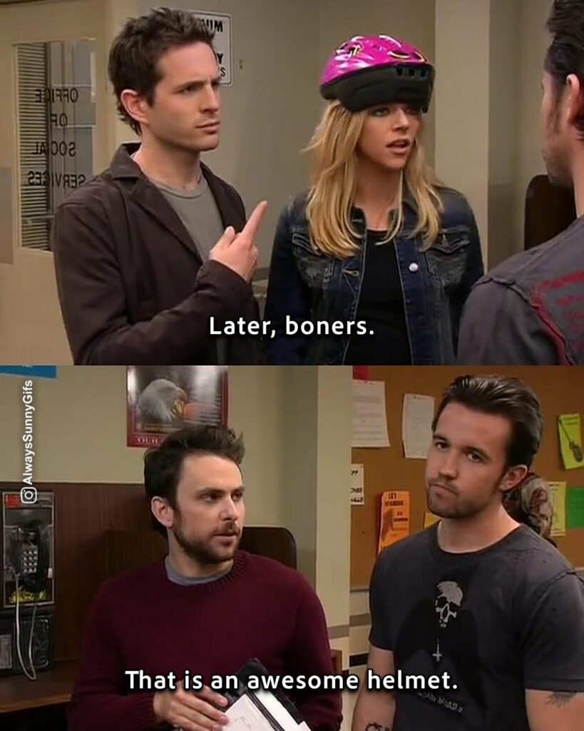 Always Sunny – S02E03 Dennis and Dee Go on Welfare – later boners