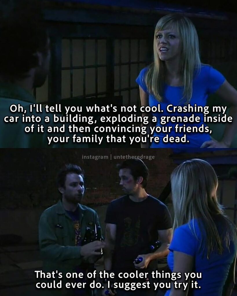 Always Sunny – S04E06 Mac & Charlie Die – not cool