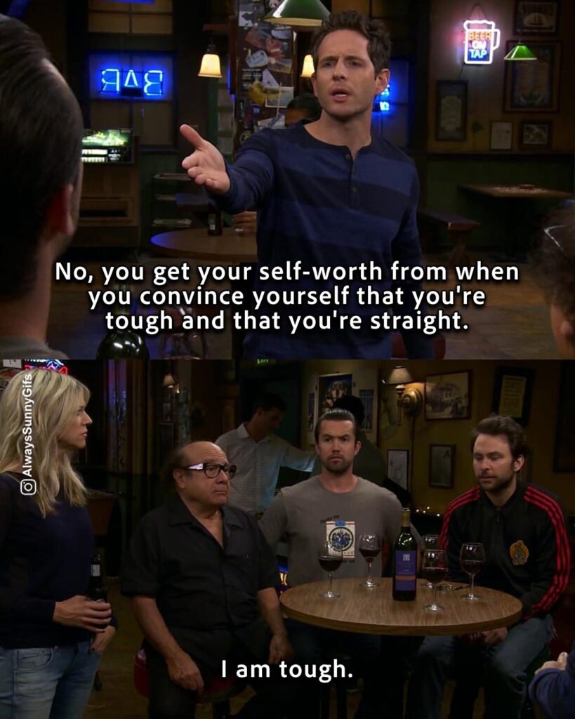 Always Sunny – S10E02 The Gang Group Dates – I am tough