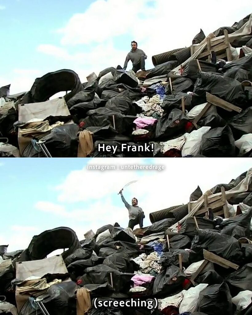 Always Sunny – S03E01 The Gang Finds a Dumpster Baby – screeching