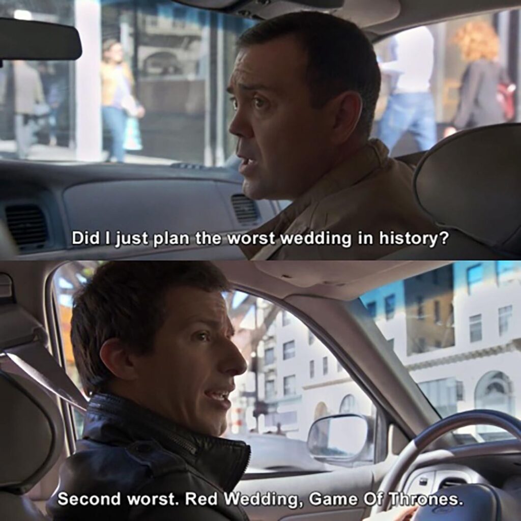 Did I just plan the worst wedding in history