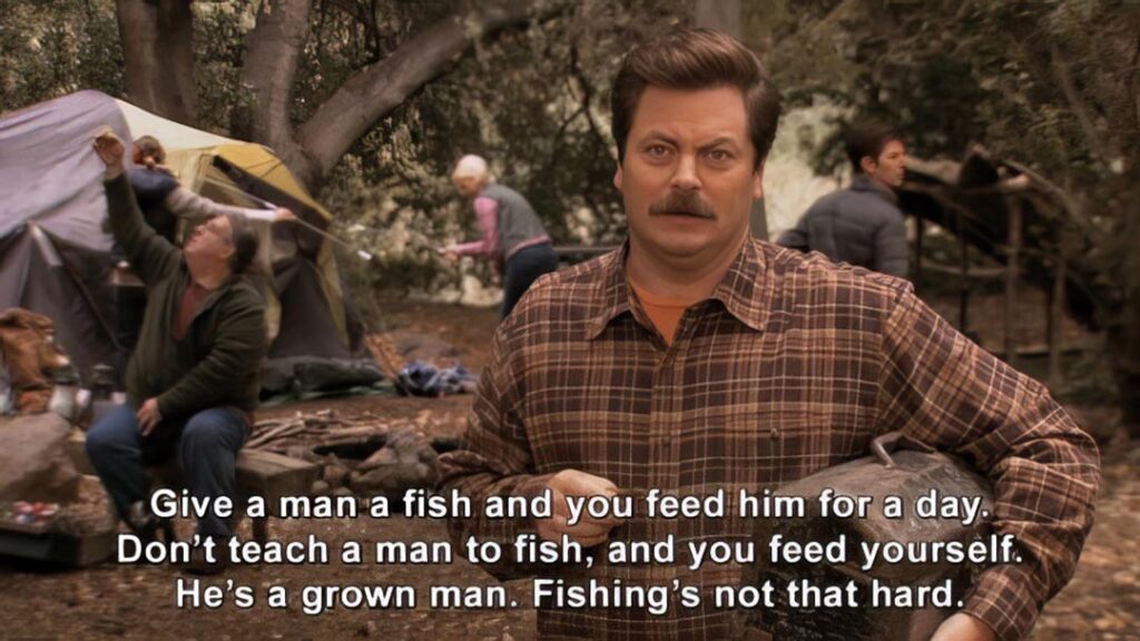 Give a man a fish