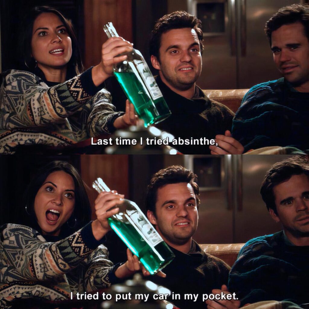 Last time I tried absinthe