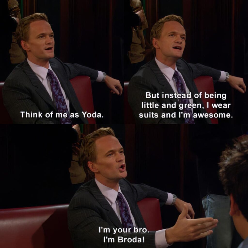 Think of me as Yoda