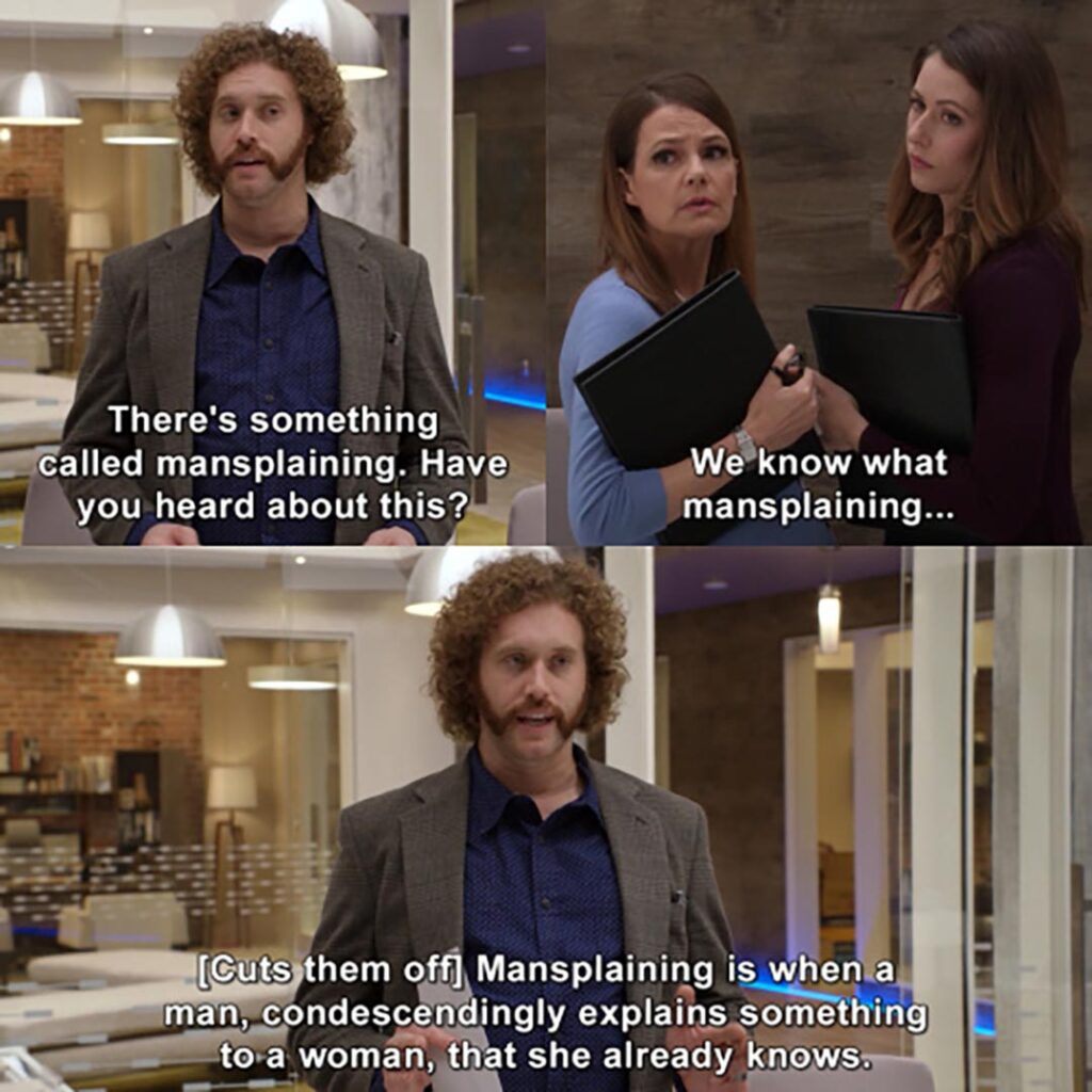 We know what mansplaining….