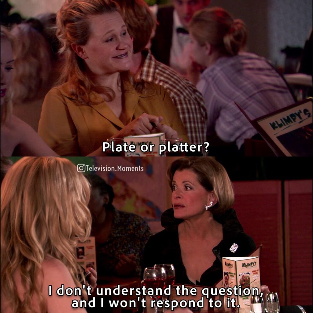 Arrested Development S01E11 – plate or platter