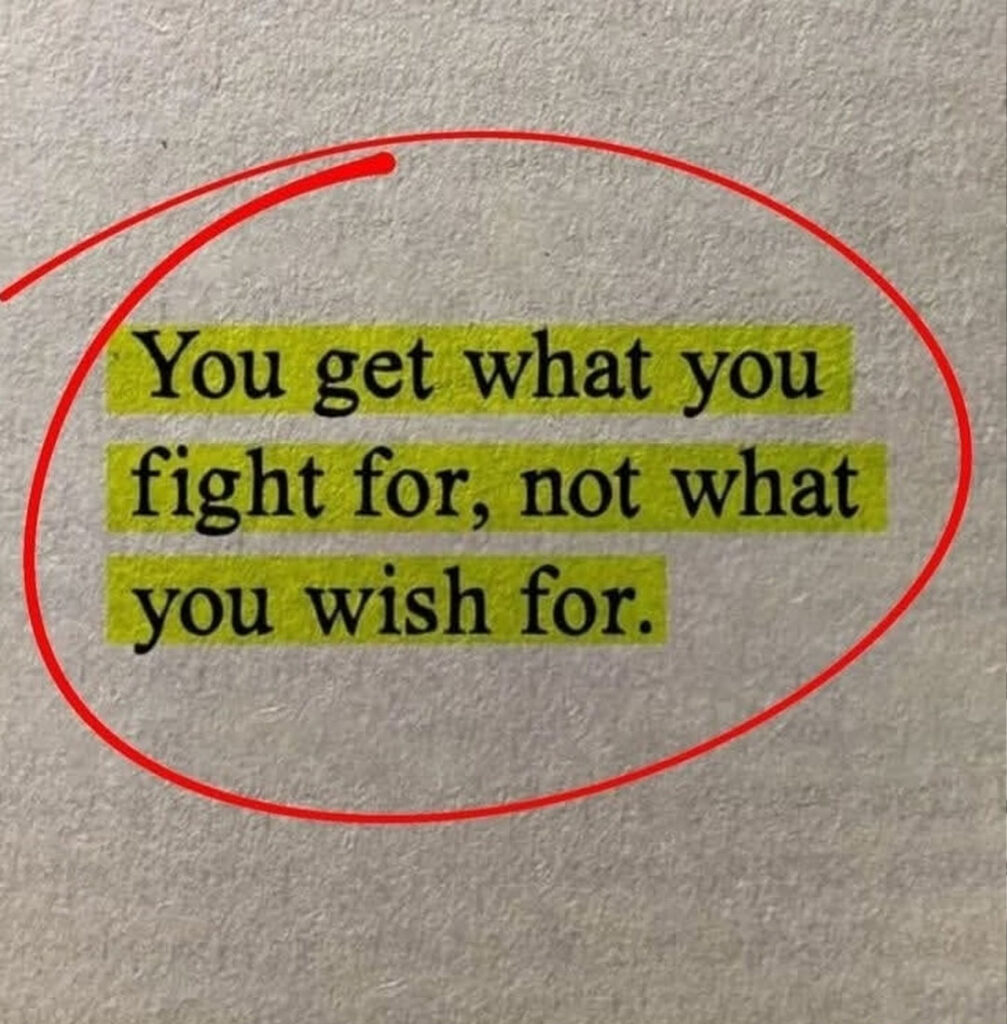 Fight for it