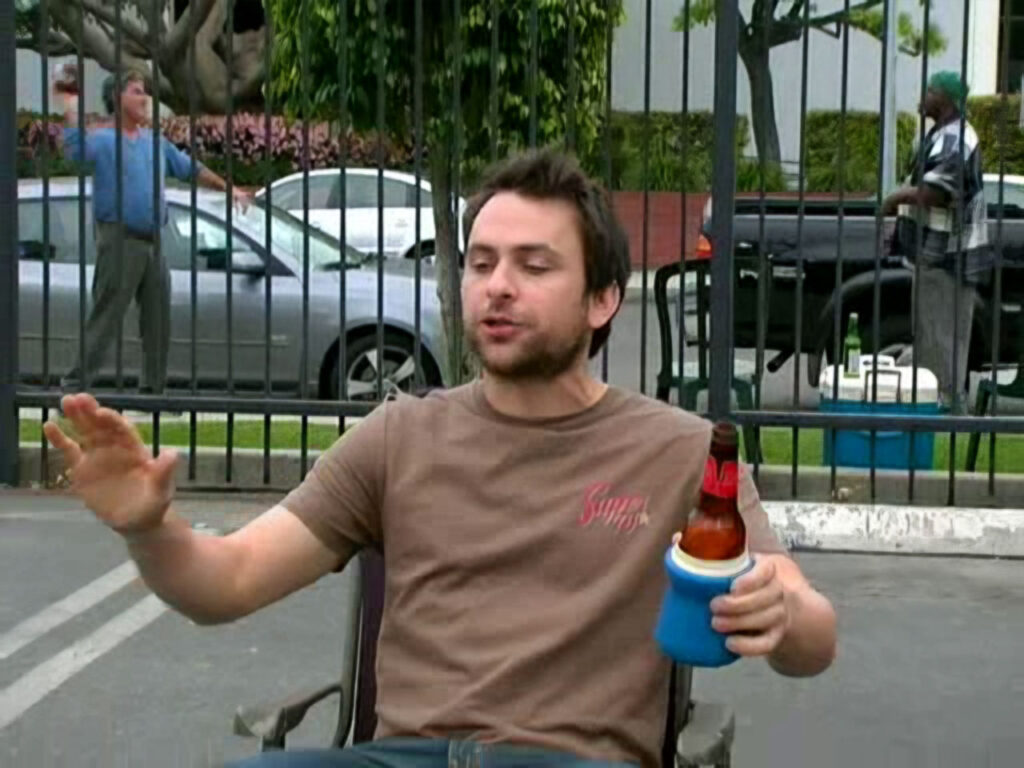 I’m sitting in my chair, I’m relaxing, I’m getting blackout drunk, and you’re leaving me alone