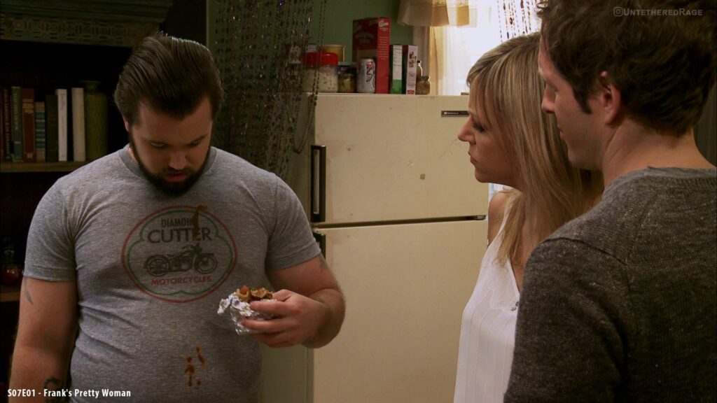 I got salsa on my shirt